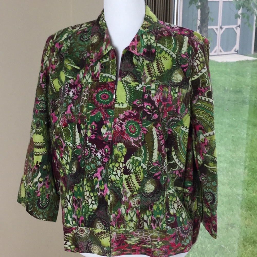 Christopher & Banks Floral Jacket NWT